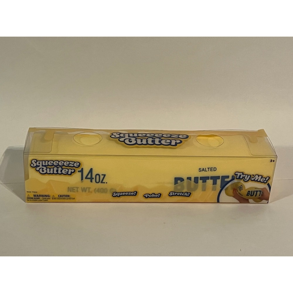 Sunny Days Entertainment Squeeeeze Butter 14oz Squishy Fidget Toy Yellow 470787